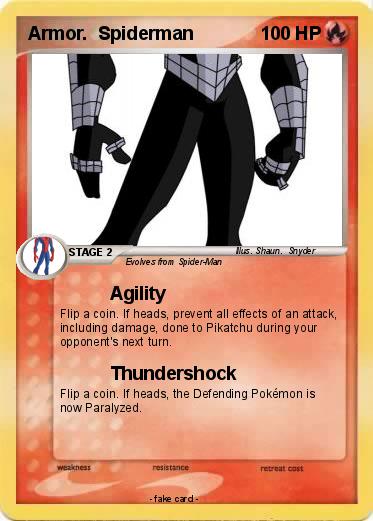 Pokemon Armor.  Spiderman