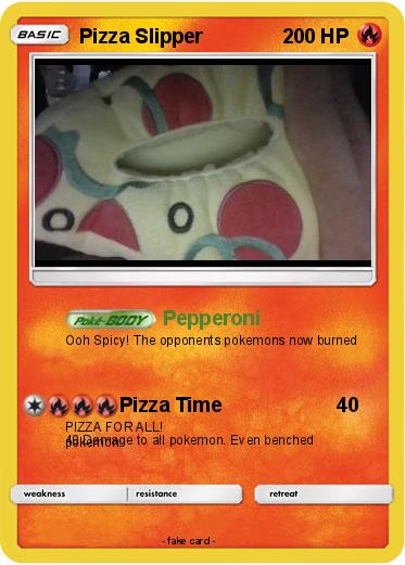 Pokemon Pizza Slipper