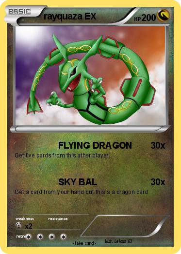 Pokemon rayquaza EX