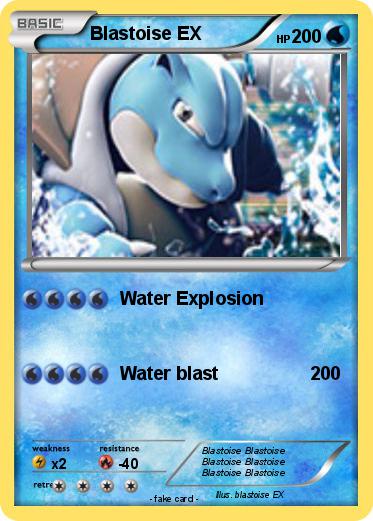 Pokemon Blastoise EX