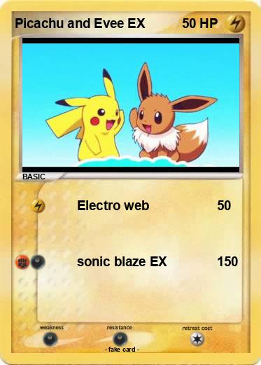 Pokemon Picachu and Evee EX