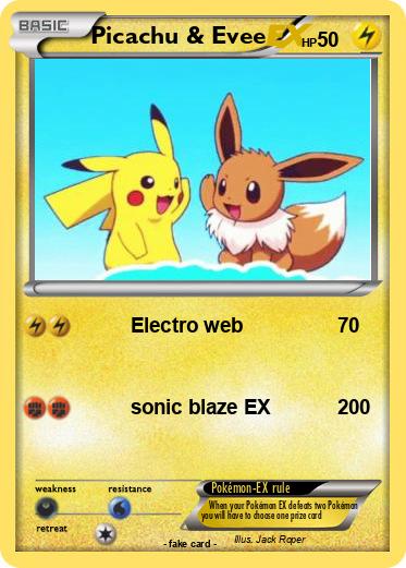 Pokemon Picachu & Evee