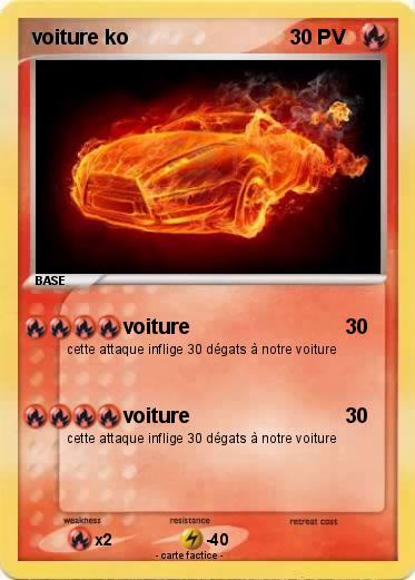 Pokemon voiture ko