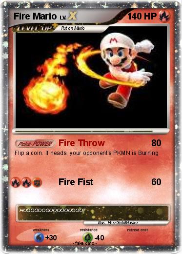 Pokemon Fire Mario