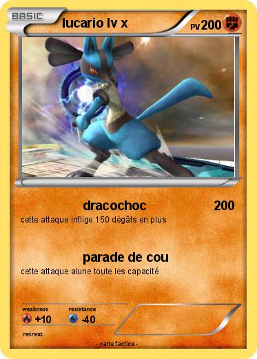 Pokemon lucario lv x