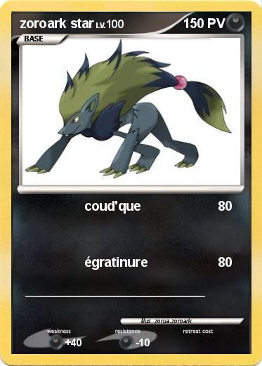 Pokemon zoroark star