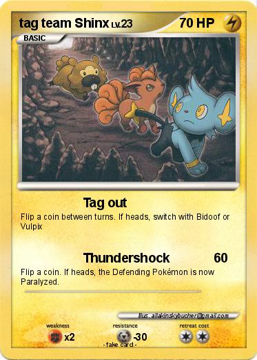 Pokemon tag team Shinx
