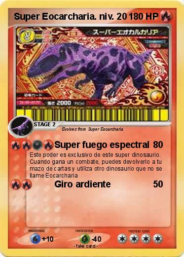 Pokemon Super Eocarcharia. niv. 20