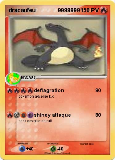 Pokemon dracaufeu              9999999    
