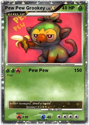 Pokemon Pew Pew Grookey