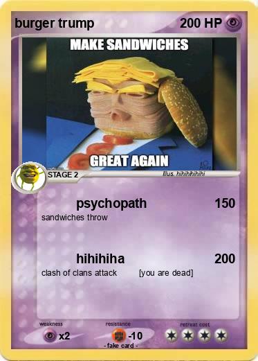 Pokemon burger trump