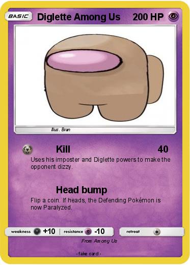 Pokemon Diglette Among Us