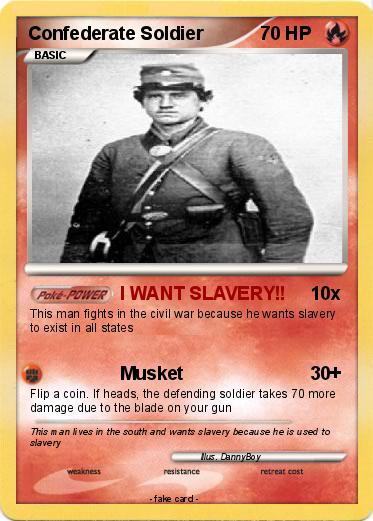 Pokemon Confederate Soldier