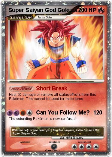 Pokemon Super Saiyan God Goku