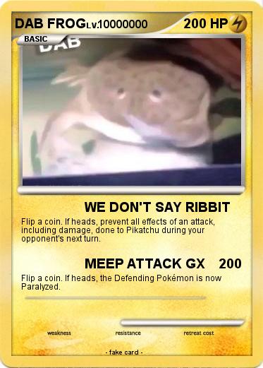 Pokemon DAB FROG