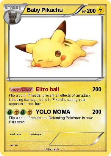 Pokemon Baby Pikachu