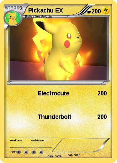 Pokemon Pickachu EX