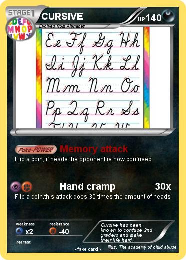 Pokemon CURSIVE