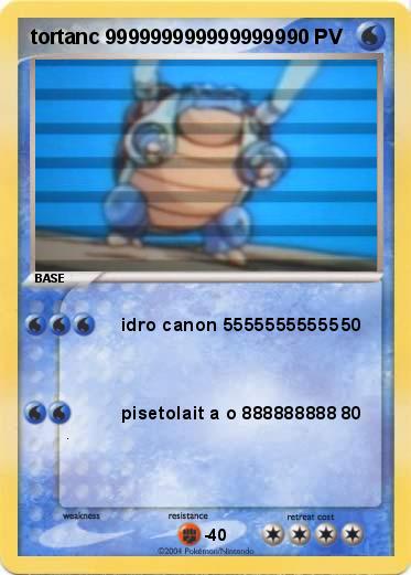 Pokemon tortanc 9999999999999999
