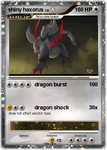 Pokemon shiny haxorus