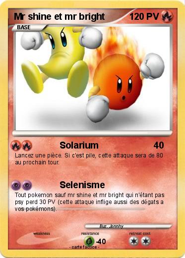 Pokemon Mr shine et mr bright