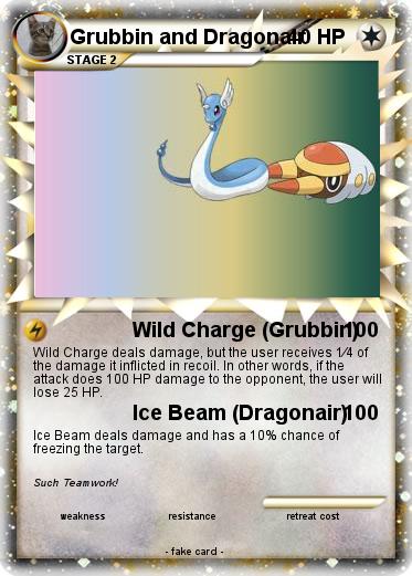Pokemon Grubbin and Dragonair