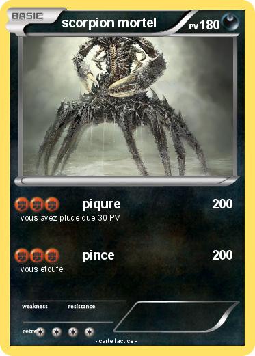 Pokemon scorpion mortel