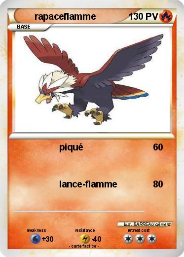 Pokemon rapaceflamme