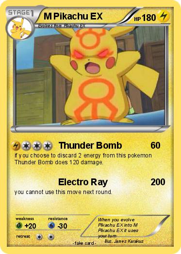 Pokemon M Pikachu EX