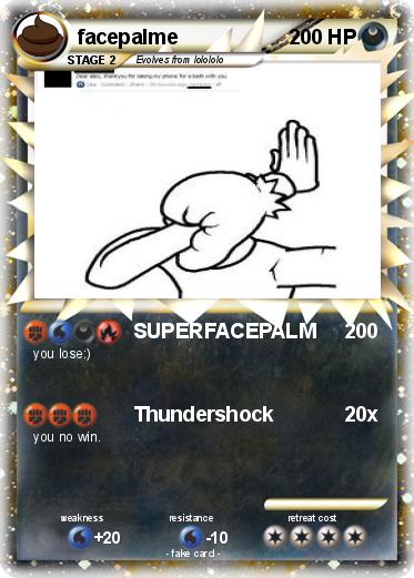 Pokemon facepalme