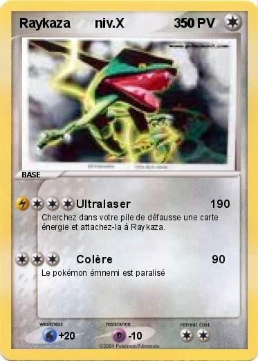 Pokemon Raykaza       niv.X              350