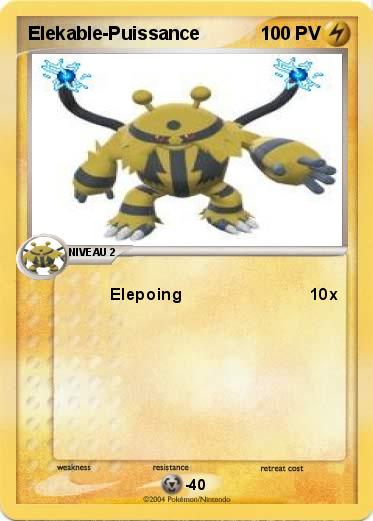 Pokemon Elekable-Puissance