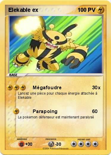 Pokemon Elekable ex