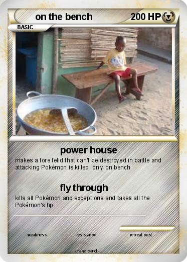 Pokemon on the bench