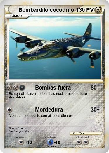 Pokemon Bombardilo cocodrilo
