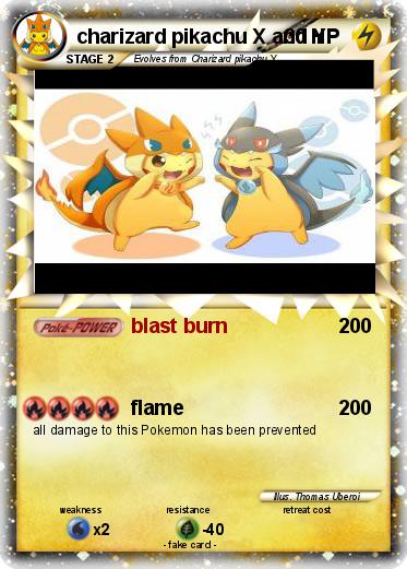 Pokemon charizard pikachu X and Y