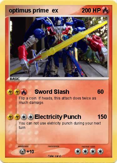 Pokemon optimus prime  ex