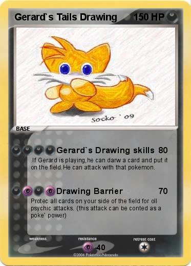 Pokemon Gerard`s Tails Drawing