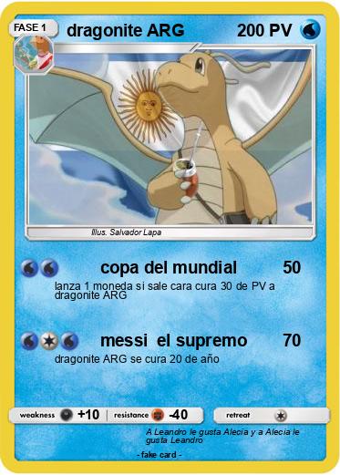 Pokemon dragonite ARG