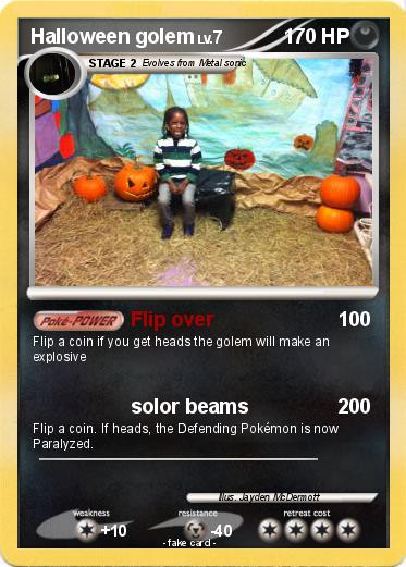 Pokemon Halloween golem