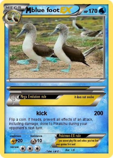 Pokemon blue foot