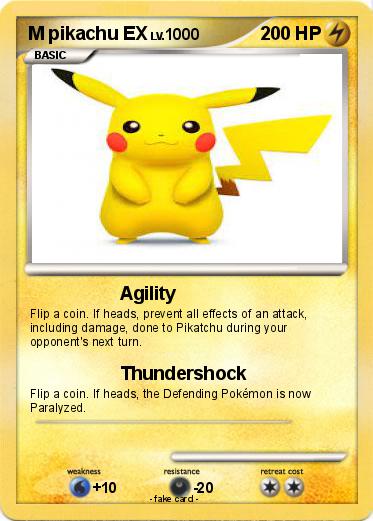 Pokemon M pikachu EX