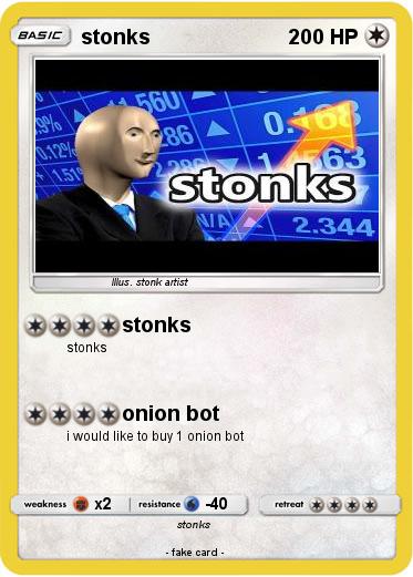 Pokemon stonks