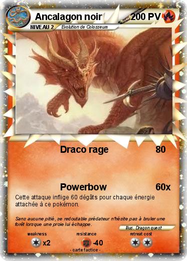 Pokemon Ancalagon noir