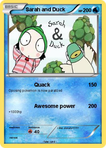 Pokemon Sarah and Duck
