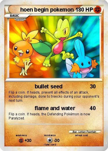 Pokemon hoen begin pokemon