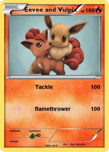 Pokemon Eevee and Vulpix