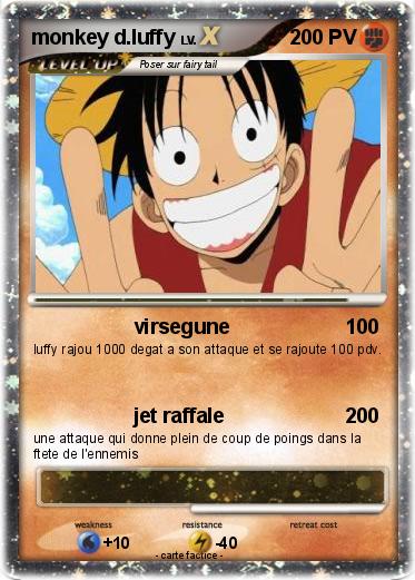 Pokemon monkey d.luffy