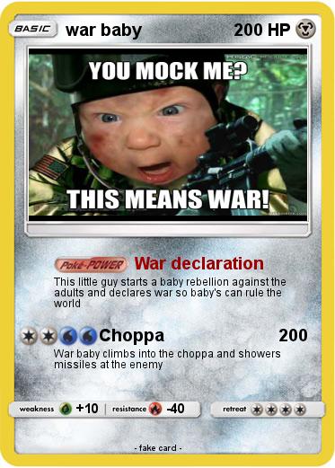 Pokemon war baby