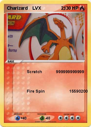 Pokemon Charizard    LVX                2,